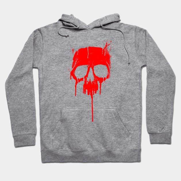 Classic Metal Graffiti Skull - Dripping Paint product Hoodie by Vector Deluxe